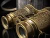 Binocolo Vintage Monoculare Pieghevole Telescopio Cannocchiale Ottone Massiccio Finitura Anticata