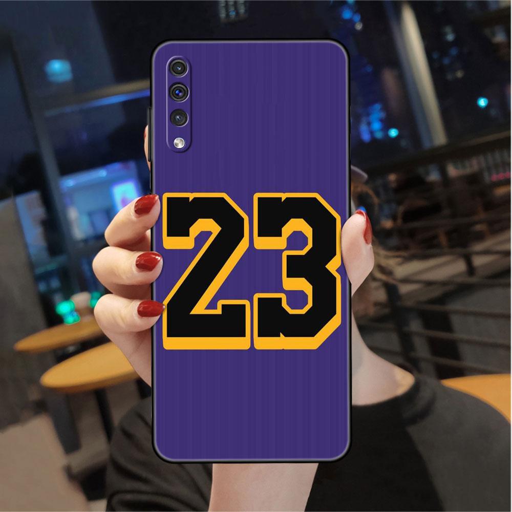 Coque pour Samsung Galaxy A50 A70 A30 A20s A20e A10 A40 A10s A10e M52 M51 M31 M30s M21 Noir Housse de téléphone Numéro porte-bonheur