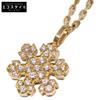 750YG Snowflake Diamond Necklace Yellow GoldUsed