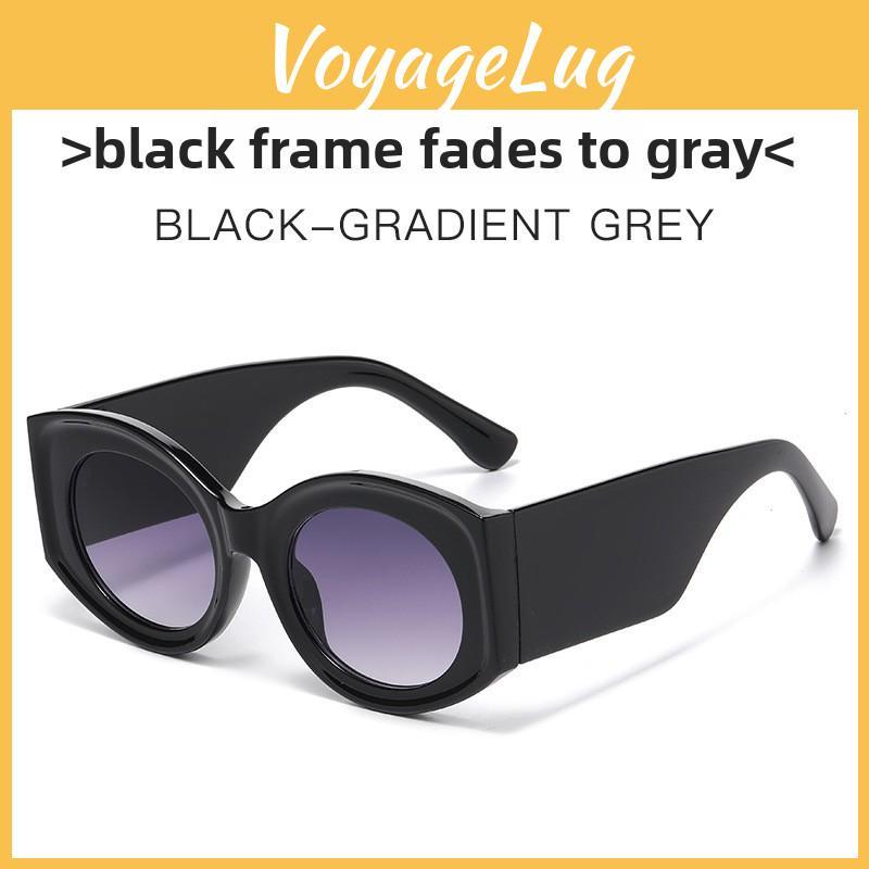 Elliptical Sunglasses Women Men Uv400 Optical Pc Frame For Fashion Travel
