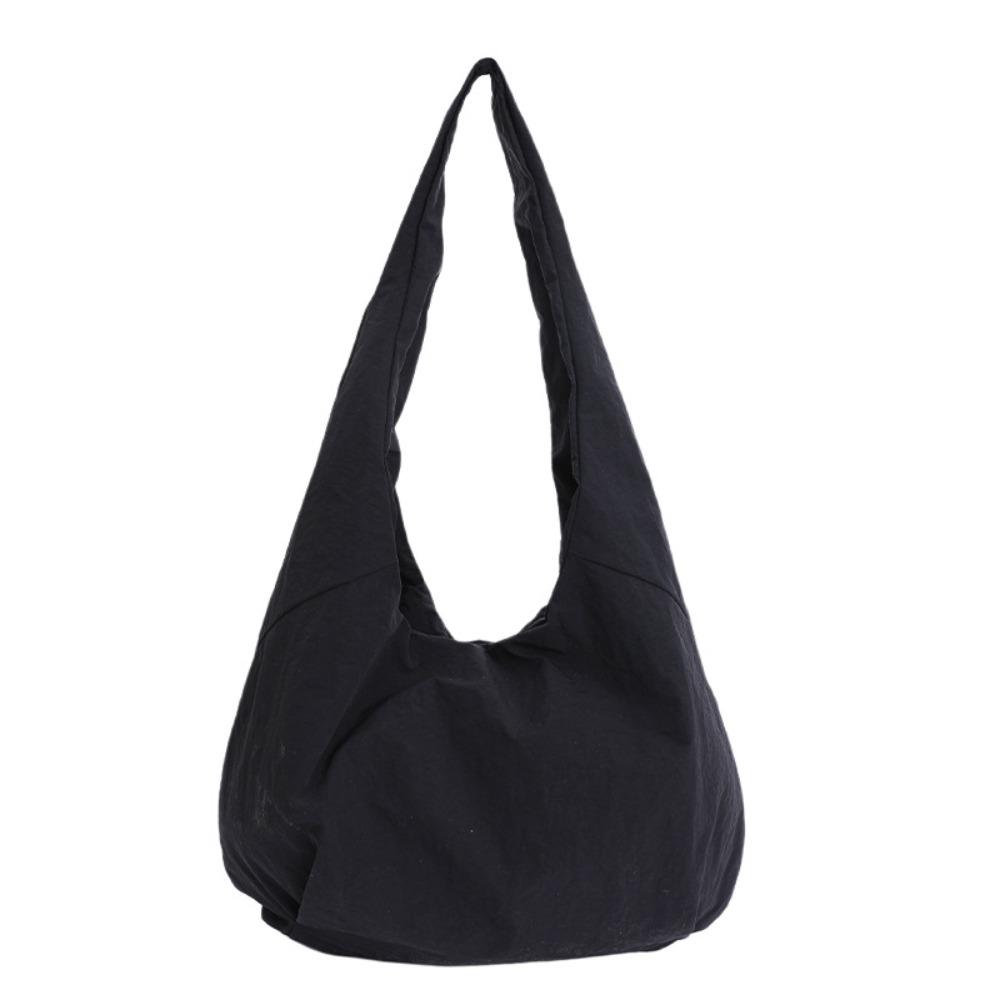 Candy Color Casual Tote Bag Large Capacity Japanese Style Shoulder Bag Nylon Shoulder Bag  Unisex