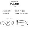 Anti Blue Light Women's Reading Glasses Large Frame Shiny Glasses Plastic+metal Eyeglass Frame Far Sighted Glasses