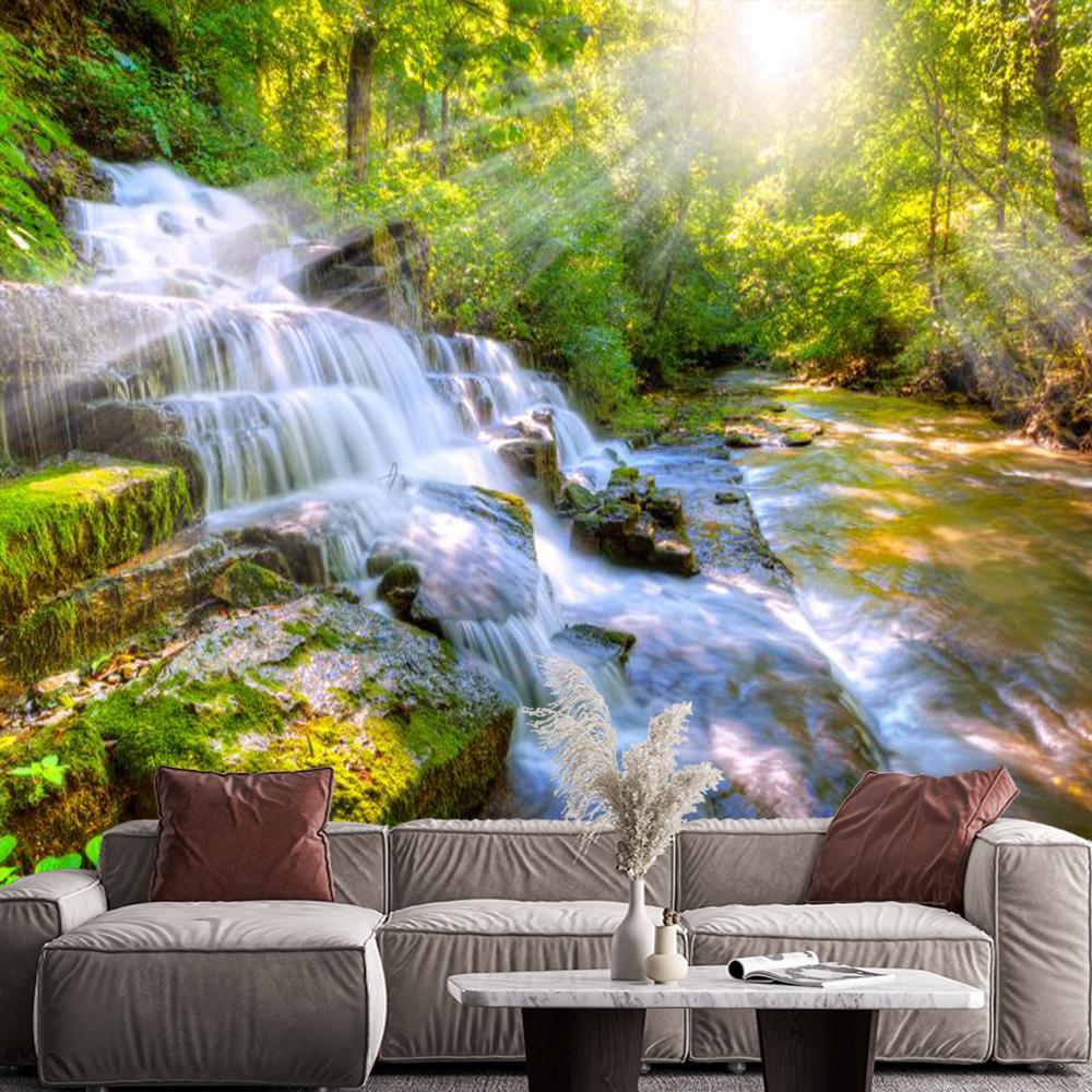 

Обои Лес 3d Фреска Водопад Горный Пейзаж Обои Для Спален И Гостиной Домашний Декор 200 cm(W) x 140 cm(H)