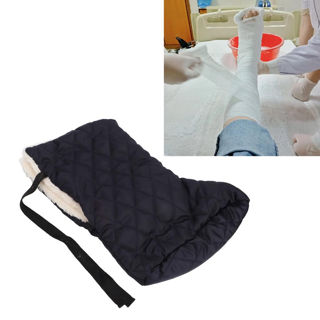 Cast Foot Warmer Cast Sock Lace Up Design Comfortable Thickened Keep Warm Foot Cast Toe Cover Sock For Leg Ankle Foot