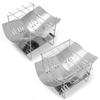 Camping BBQ Grill Portable Camping Fire Grill Folding Outdoor Wood Burner Stainless Steel Campfire Stove for Camping Picnic