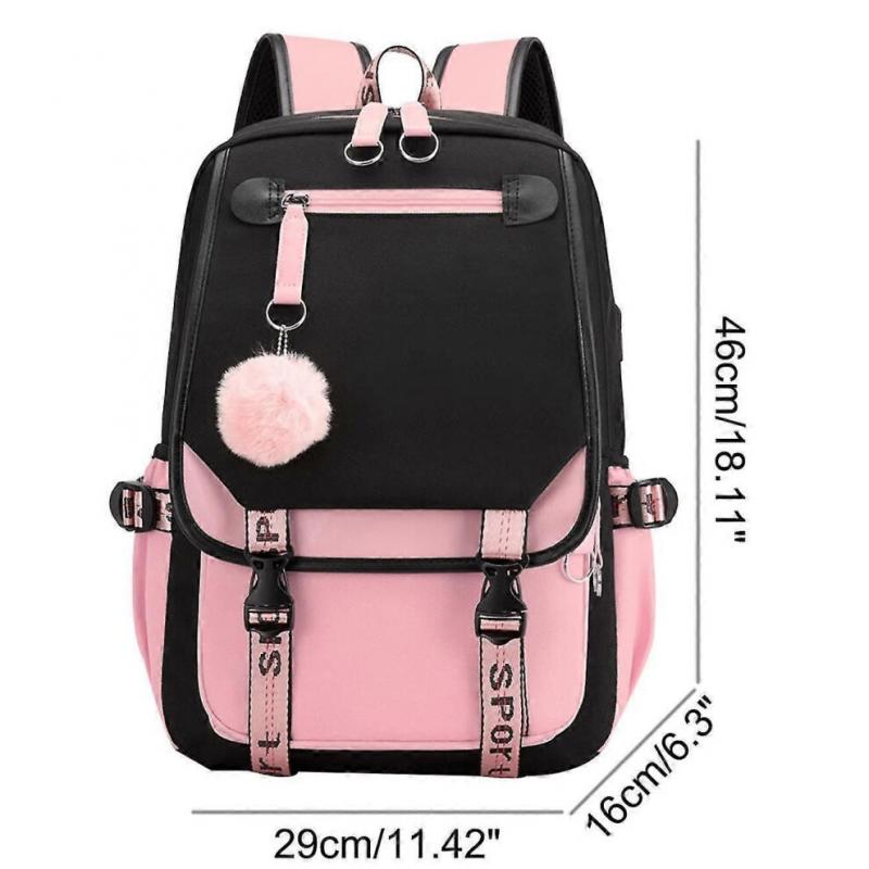 17-inch Backpacks Women's Casual Backpack for Going Out Black Powder