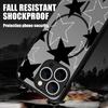 For iPhone 16 Pro Max 16E 15 14 Pro 13 Cover Stars Pattern Matte Clear Wireless Charge Shockproof Soft Edge for MagSafe Magnetic Phone Case