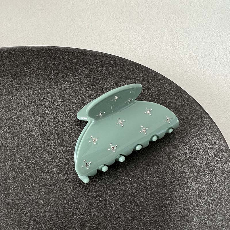 

Модная простая блестящая циркониевая заколка для волос для женщин, французская маленькая заколка для волос для хвостика, элегантный темперамент, все сочетающиеся аксессуары для волос