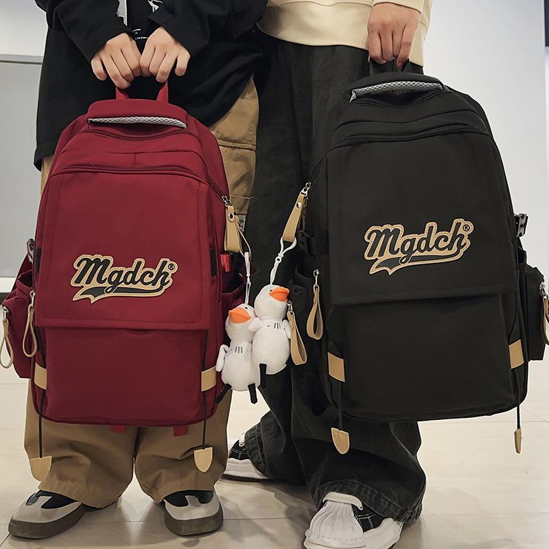 School Bag Elementary School Girl College Student Burgundy Backpack Male High School Student Elementary School Backpack