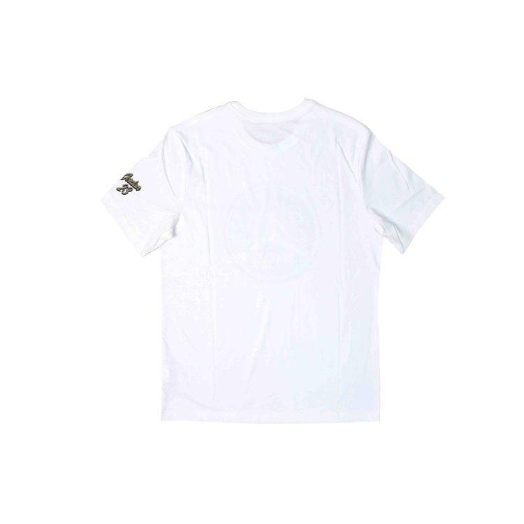 Jordan T Shirts Men's White Crew Neck Moderate Straight Fit CD5627-101