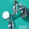 Brass 2 Outlet Angle Valves Strong 1 Inlet 2 Outlet Brass Valves for Flexible Water Flows Control In Bathroom Kitchen