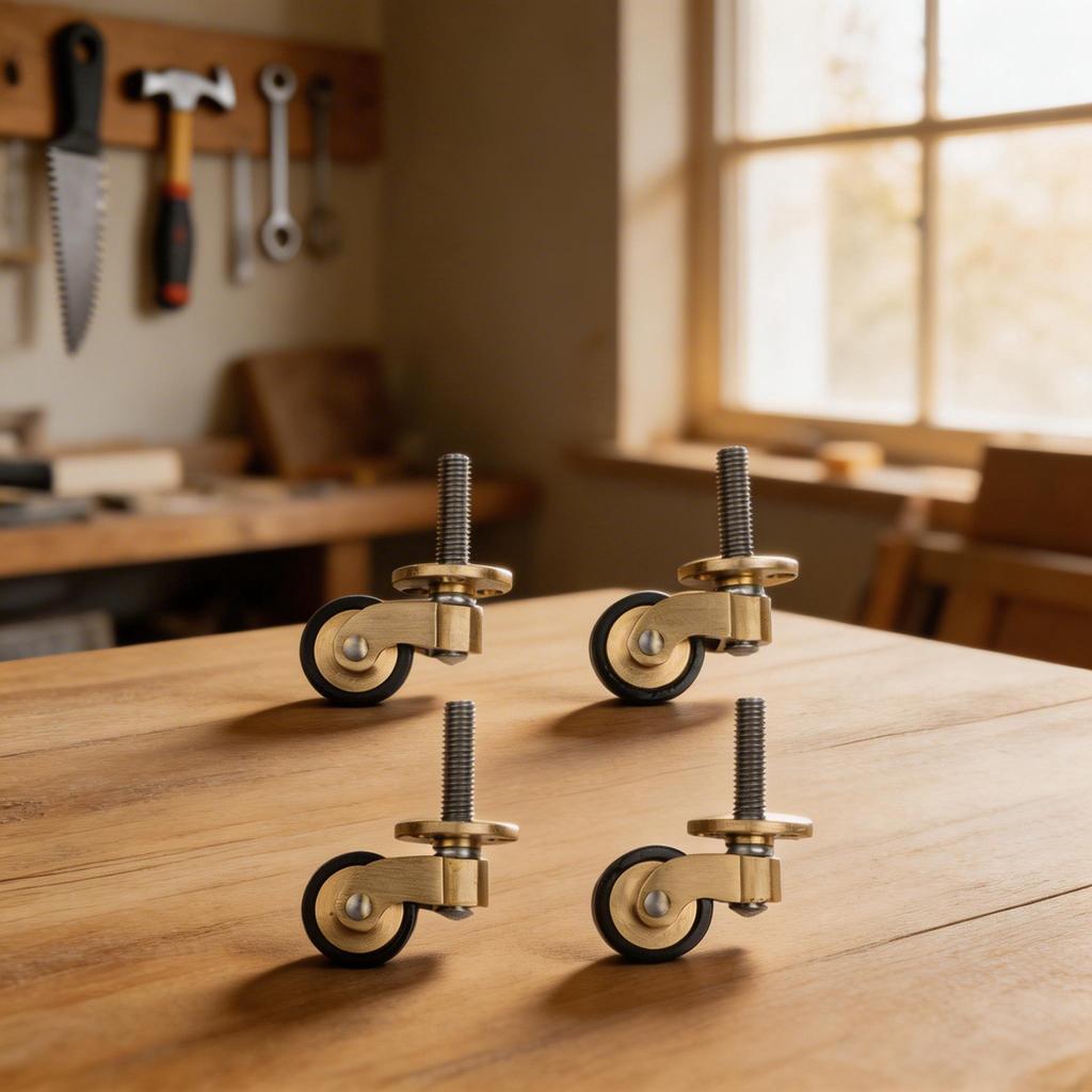 Gelbe Heavy Duty Rollen Stiller Lager Möbelräder Möbel Rollräder Einfach zu Installieren Verbesserte Möbelmobilität