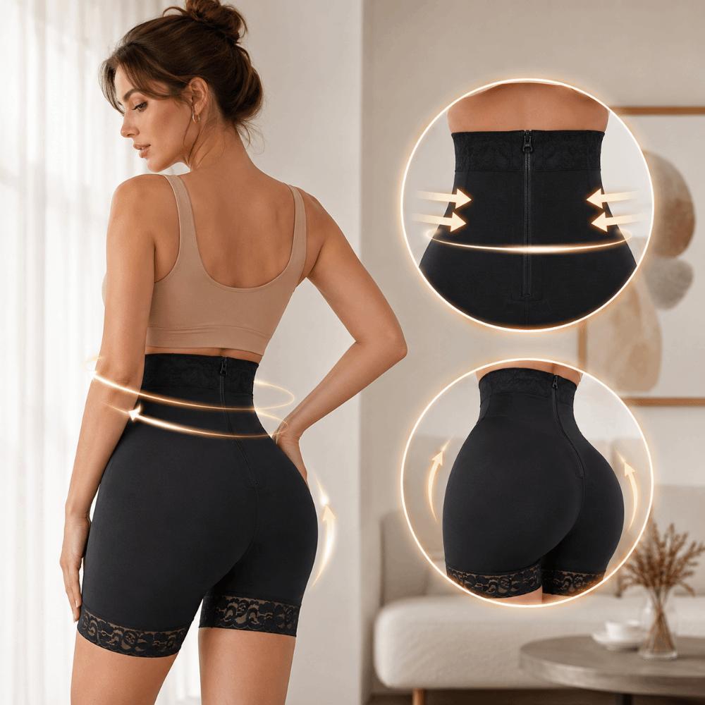 High Waist Tummy Control Underwear Butt Lifter Compression Shorts Simple Slimming Shapewear  Women