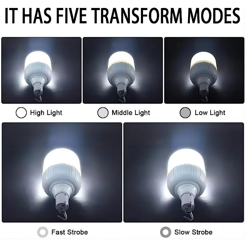 Tragbare USB Wiederaufladbare Lampe LED Campinglichter Outdoor Notfallbirne Hochleistungs-Lampenbirne Batterie Laterne BBQ Zelte Beleuchtung