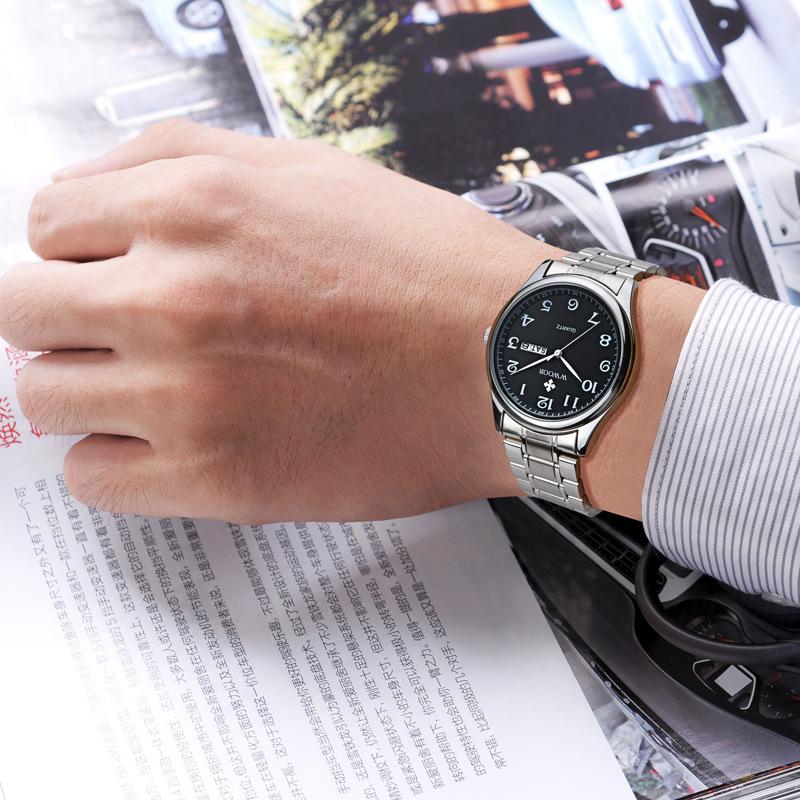 Wwoor Men'S Watch Non-Mechanical Watch Retro Middle-Aged And Elderly Waterproof, Men'S Watch, Watch