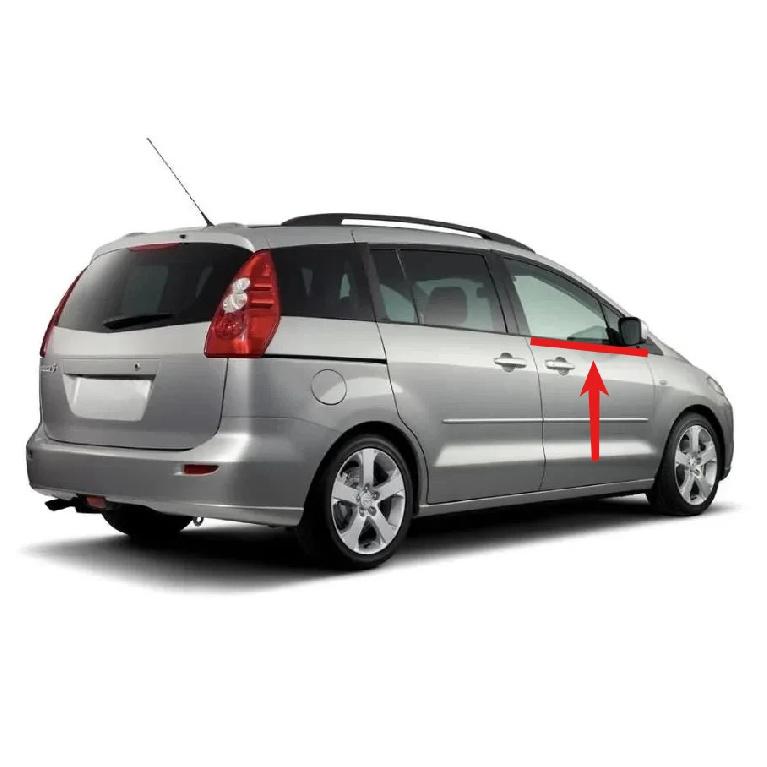 1 or 3 Pieces Outside Windows Rubber for Mazda 5 2008-2011 Glass Protector Black Rubber Strip for Mazda 5 C235-50-670C