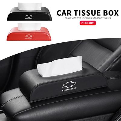 1pc Leather Supplies Seat-type Center Console Car Tissue Box For Cruze Captiva Trax Malibu Tahoe Equinox Impala