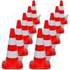 Day and Night - Day and Night Reflective Traffic Cones 10 Units Red and White 50 Cm