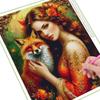 Diamond Painting New Collection Woman and Foxes Diy Full Rhinestone Embroidery Animals Flowers Mosaic Cross Stitch Kits Wall Decor