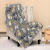 Cartoon animal patterns digital-printed polyester Bedroom velvet flannel soft sofa cover blanket Fleece cover blankets for beds