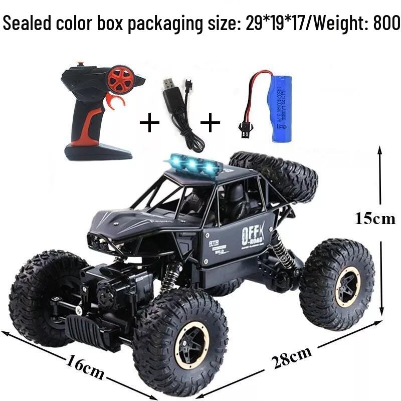 

Alloy 4WD RC Off-Road Climbing Toy Car for Kids (2.4G) English Window Color Box