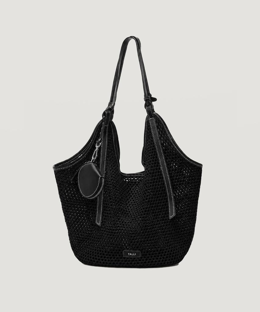 Talli [Coin Purse Set] Low Koi Basket Bag_Black