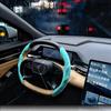 Plush Suede Flocking Steering Wheel Cover - Anti-Slip, Sweat-Absorbing Interior Decoration