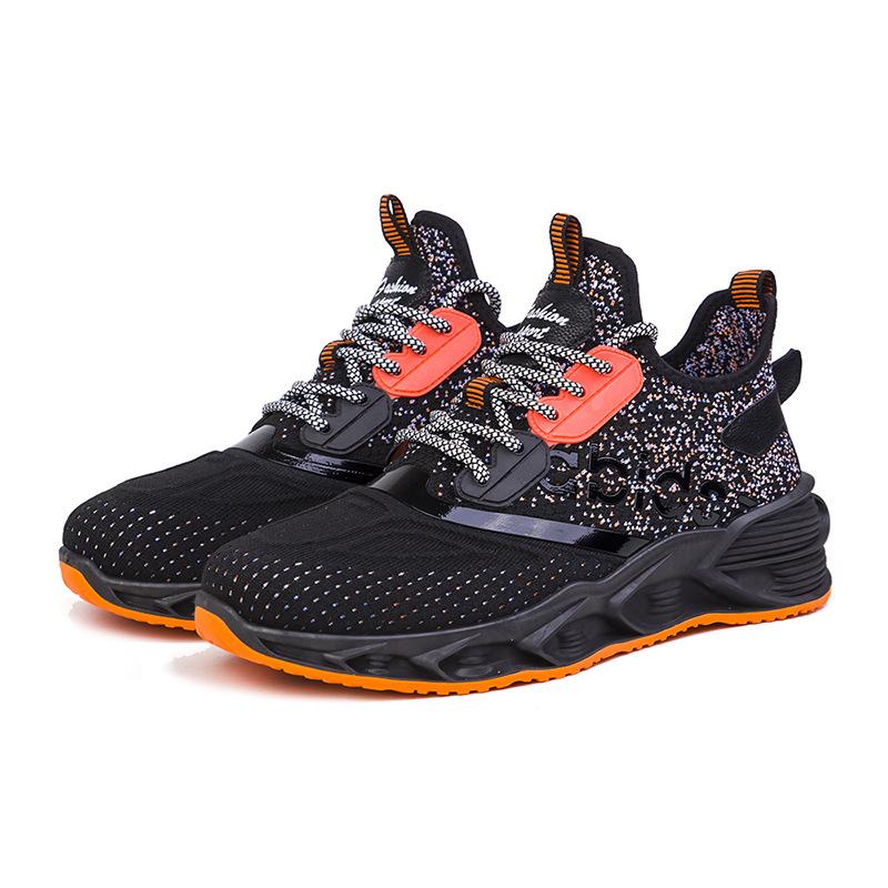Flying woven upper casual running shoes summer new men's sports shoes mesh breathable men's shoes