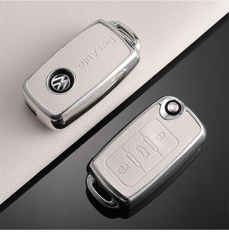 

For VOLKSWAGEN VW TPU Car Flip Key Case Cover Shell For Volkswagen VW Polo Tiguan Golf Jetta Beetle Eos Scirocco Up Transporter