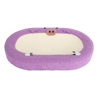 Cat Scratcher Bed 24 Inch Extra Large Anti Slip Sisal Scratching Board Bowl for Indoor Cat Pig