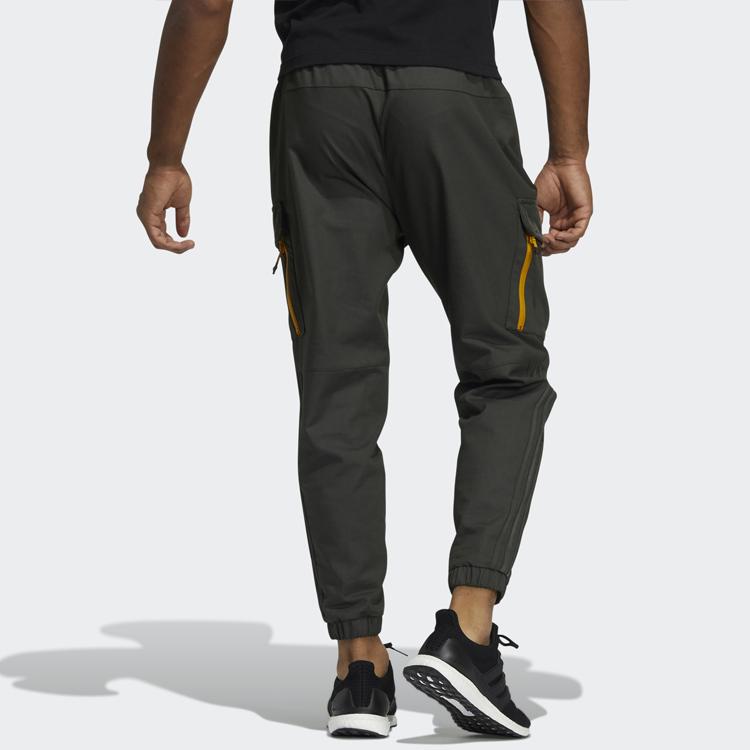 Adidas Woven Long Pants With Elastic Waist Men Bottoms Dark-Earth-Brown HD0354