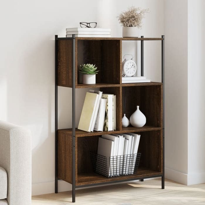 VidaXL Bibliothèque chêne marron 72x28x109 cm bois d'ingénierie 838887