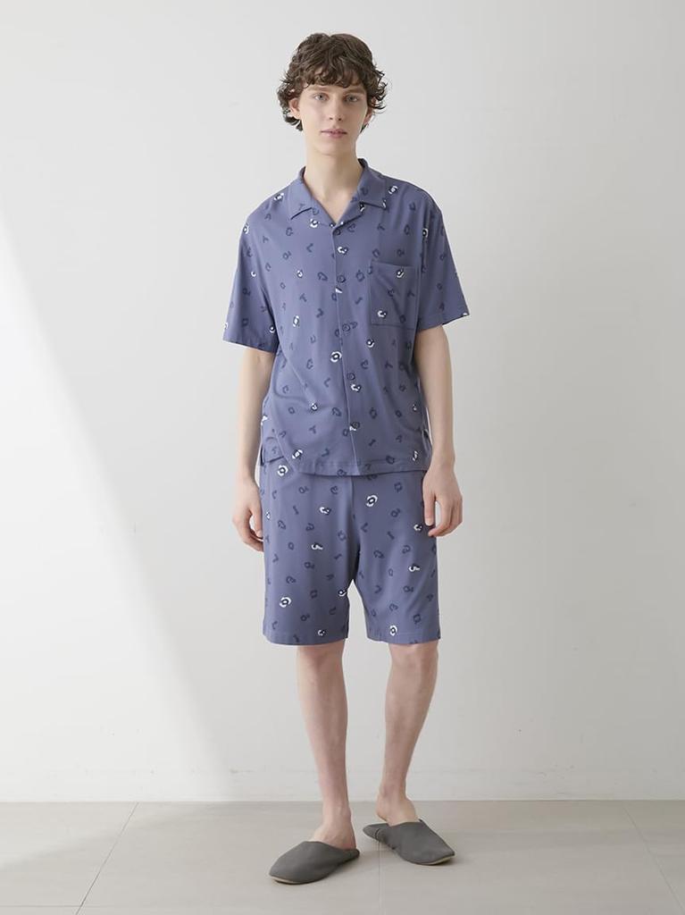 Gelato Pique HOMME Leopard Print Shirt PMCT252924NVYL