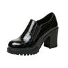 Women's Round Toe Heel Boots with and Texture for Fall Winter