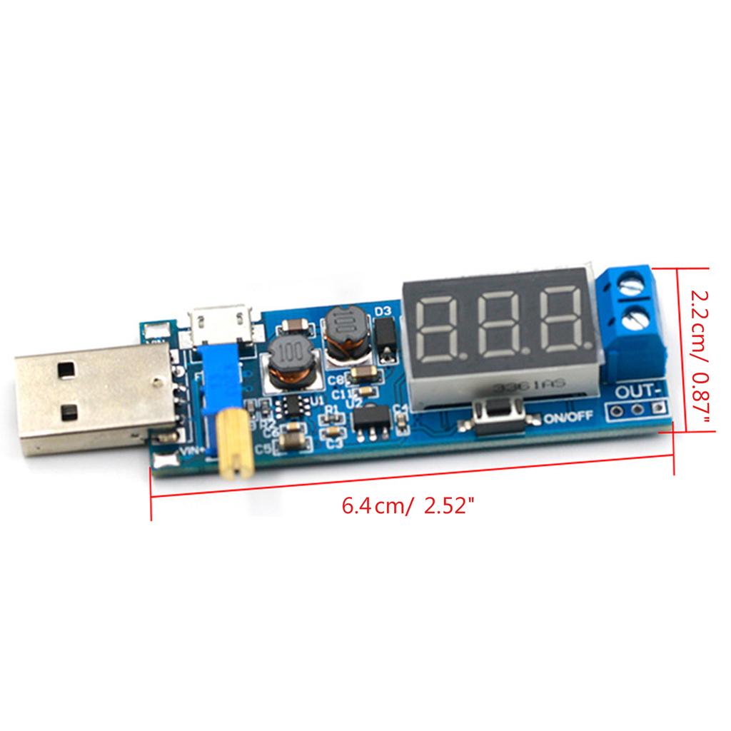 Convertor Boost Buck USB Step UP / Down Modul de alimentare DC-DC 5V la 3.3V / 12V Ieșire reglabilă DC 1.2V-24V