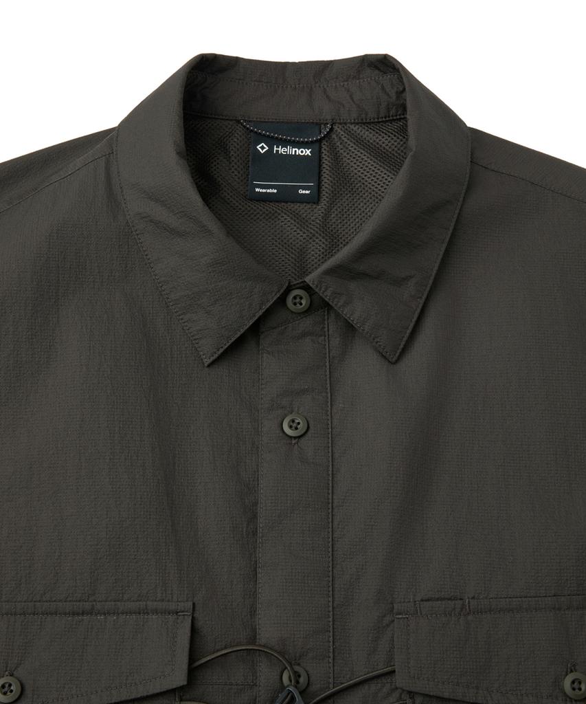 Hellinogseuweeo Light Pack Short Sleeve Shirt_Dark Brown