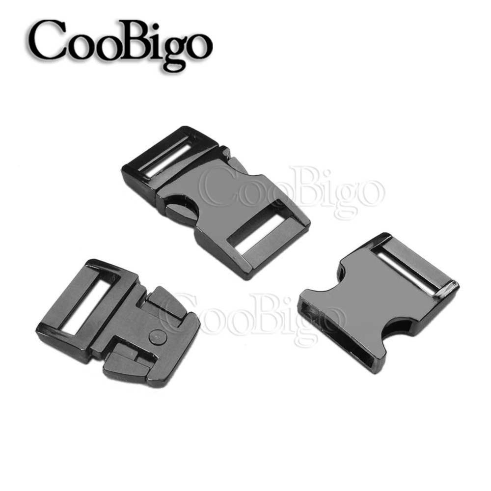 50pcs Quick Release Buckle Curved Paracord Buckles DIY Webbing Bracelet Outdoor Backpack Pets Collar Craft Accessories 5/8"