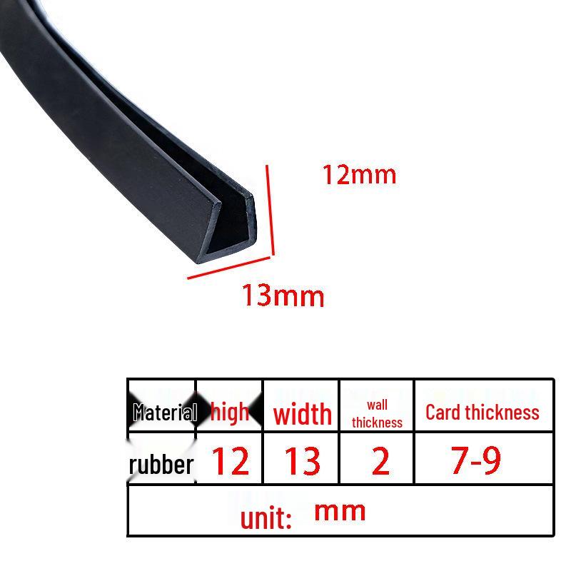 U-Shaped Rubber Anti-Collision & Edge Sealing Strip