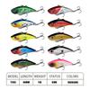 6cm Lure Bait VIB11 High-Vibration Bionic Lure with Reinforced Blood Groove Hook Specifally Designed for Largemouth Bass Fishing