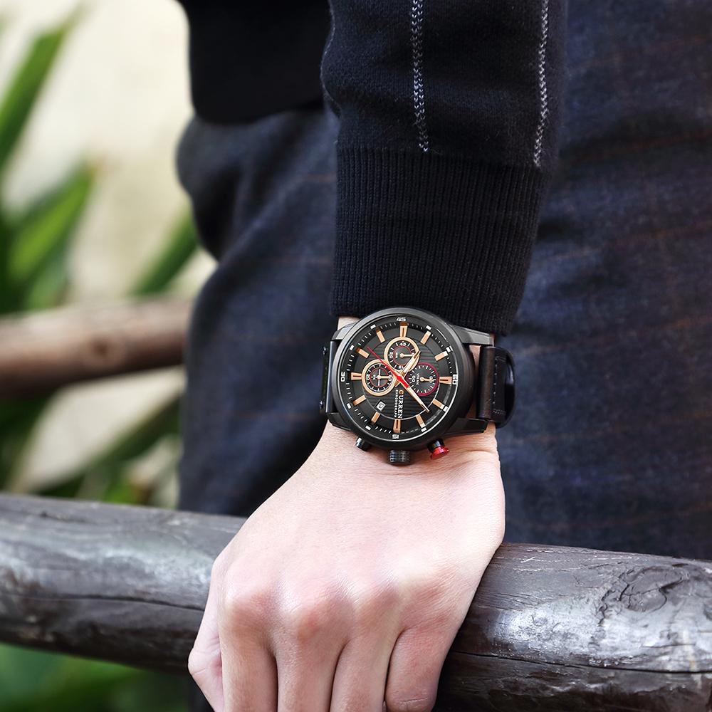 Curren Orologio di alta qualità Impermeabile Quarzo Polso Analogico  Digitale Pelle Moda Casual Business acquista in modo economico — spedizione  gratuita, recensioni reali con foto — Joom