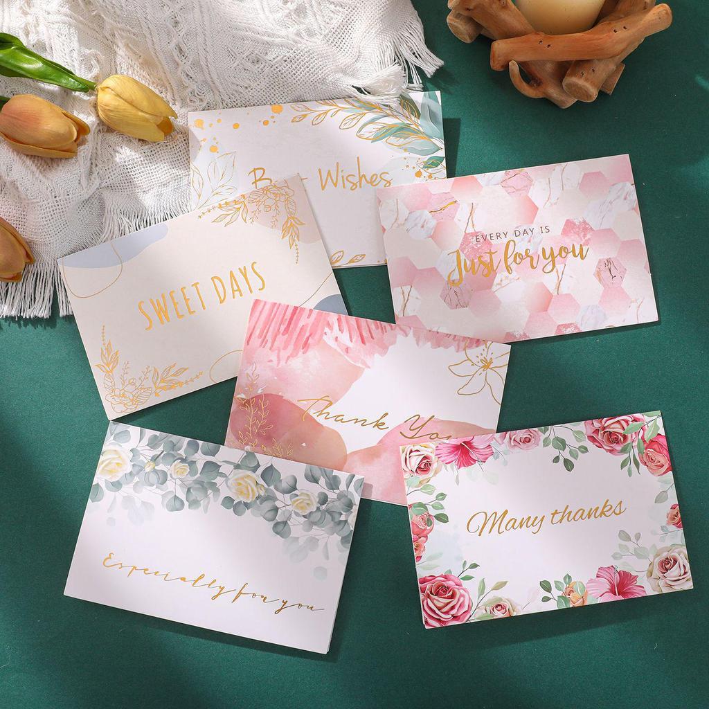 Watercolor Teacher's Day & Christmas Thank You Card with Hot Stamping