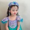 Pearl Jewelry Mermaid Princess Headband Tassel Tassel Crown Forehead Necklace Hair Hoop  Gift