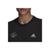 Adidas Signature Graphic Gym Breathable Print Short Sleeve T-Shirt Men Tops Black GV1348