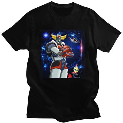 Custom Cool UFO ROBOT Goldrake T Shirt Men Short Sleeves 100 Cotton Tshirt Leisure Goldorak Anime Tee Tops Streetwear Tshirt