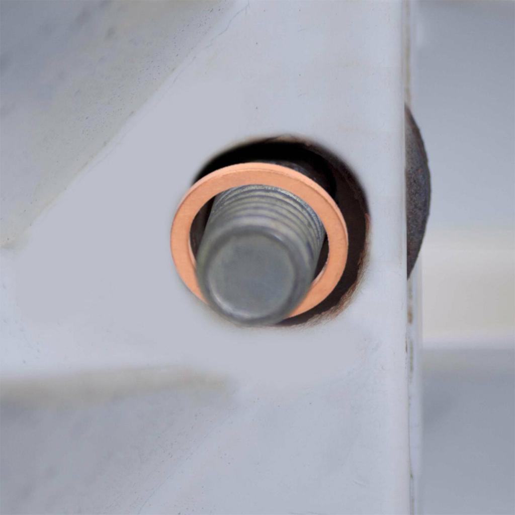 300Pcs Copper Washers M5-M20 O Ring Copper Gaskets Flat Ring Seal Kit Assortment Car Copper Sealing Ring with Storage Case