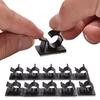 10Pcs Adhesive Backed Nylon Adjustable Cable Clips 16mm Wire Clamps Organizers