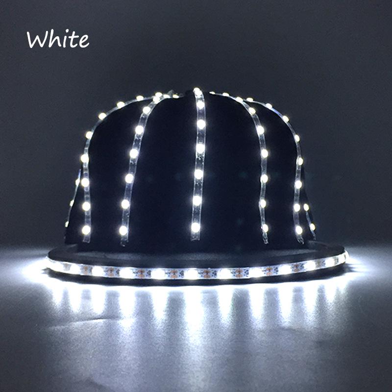 LED Glowing British Gentleman Top Hat - Stylish Trend for Prom Parties and Jazz Events