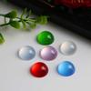 Resin Cat's Eye Ring: Half-Round Water Jade Sticker for DIY Hair Stick Accessories.
