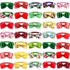 50/100pcs Mix Color Pet Dog Bow Ties Fruit Pattern Colorful Puppy Dog BowTie Pet Collar Dog Grooming Accessories Pet Supplies