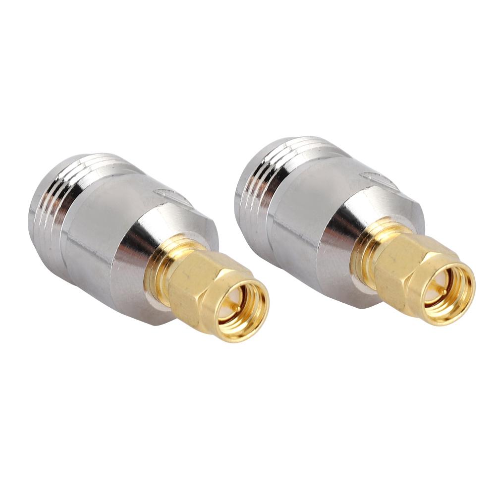 2PCS N To SMA Connecter N Type Female To SMA Male RF Coax Antenna Adapter